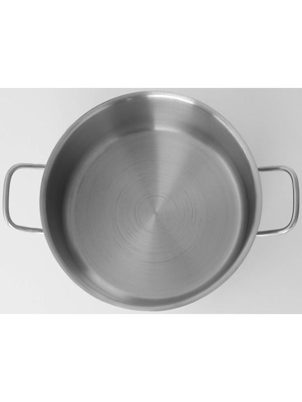 Кастрюля из нержавеющей стали Hanna Knövell с крышкой, 5 л, d=22 см, h=13 см, толщина стенки 0,6 мм, индукция