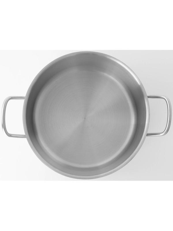 Кастрюля из нержавеющей стали Hanna Knövell с крышкой, 7 л, d=24 см, h=15,5 см, толщина стенки 0,6 мм, индукция