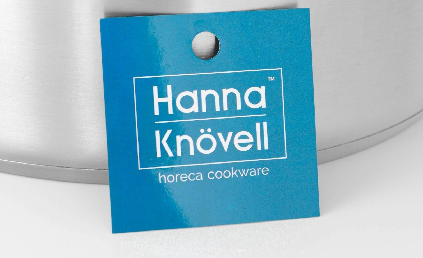 Кастрюля из нержавеющей стали Hanna Knövell с крышкой, 11 л, d=28 см, h=18 см, толщина стенки 0,8 мм, индукция