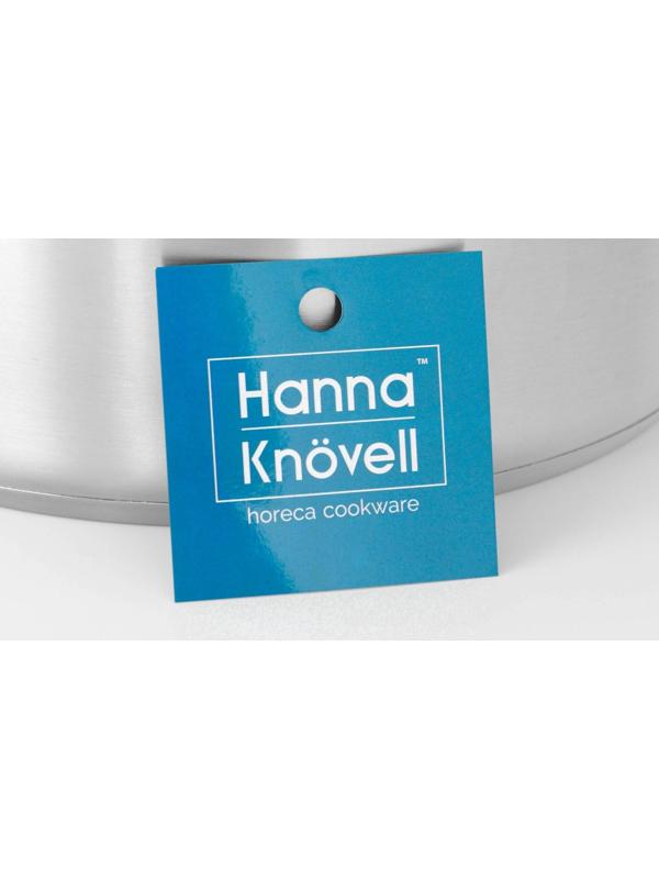 Кастрюля из нержавеющей стали Hanna Knövell с крышкой, 11 л, d=28 см, h=18 см, толщина стенки 0,8 мм, индукция