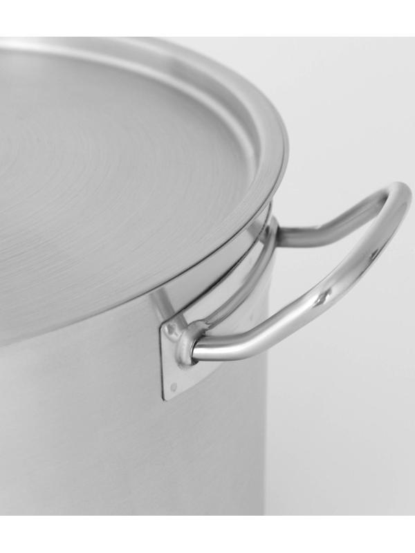 Кастрюля из нержавеющей стали Hanna Knövell с крышкой, 11 л, d=28 см, h=18 см, толщина стенки 0,8 мм, индукция