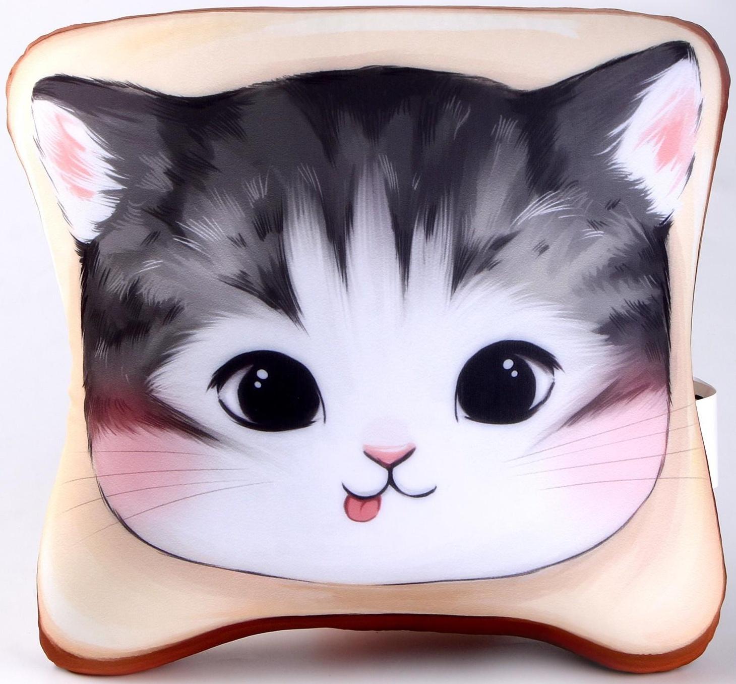 Антистресс подушка «Котик-хлебушек»