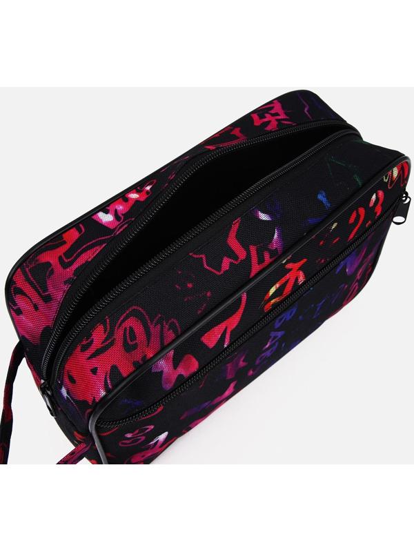 Косметичка на молнии, наружный карман, цвет чёрный