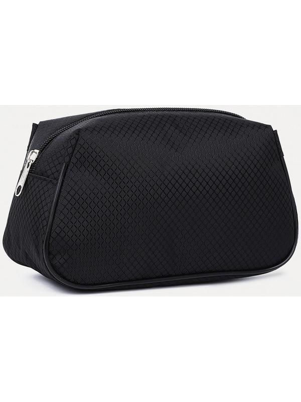 Косметичка на молнии, цвет чёрный