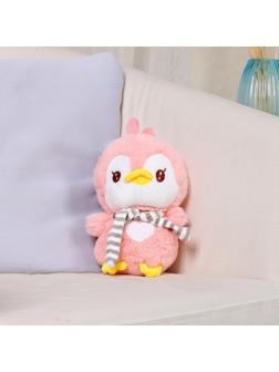 Мягкая игрушка «Пингвин в шарфике», 24 см, цвет розовый