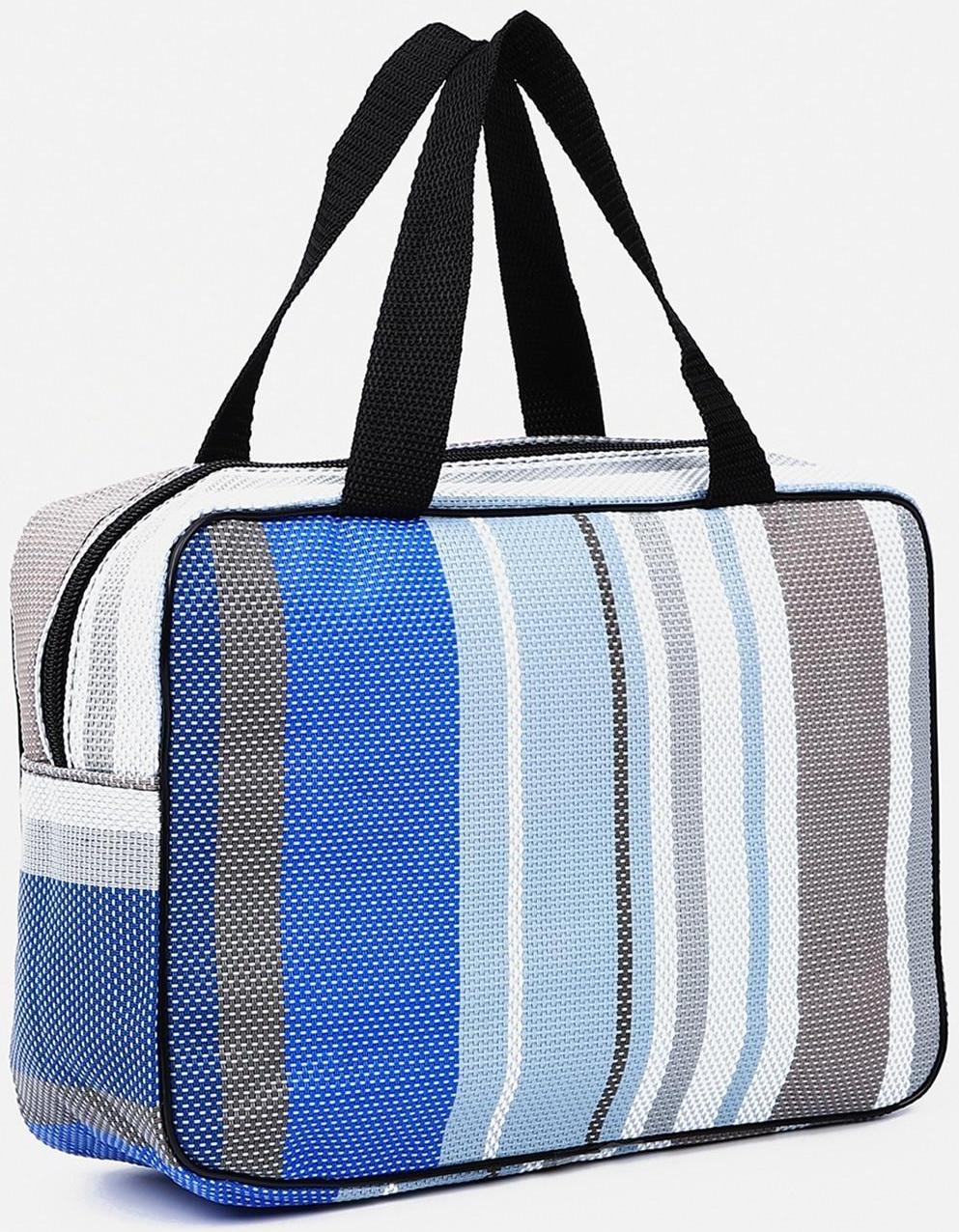 Косметичка на молнии, цвет синий