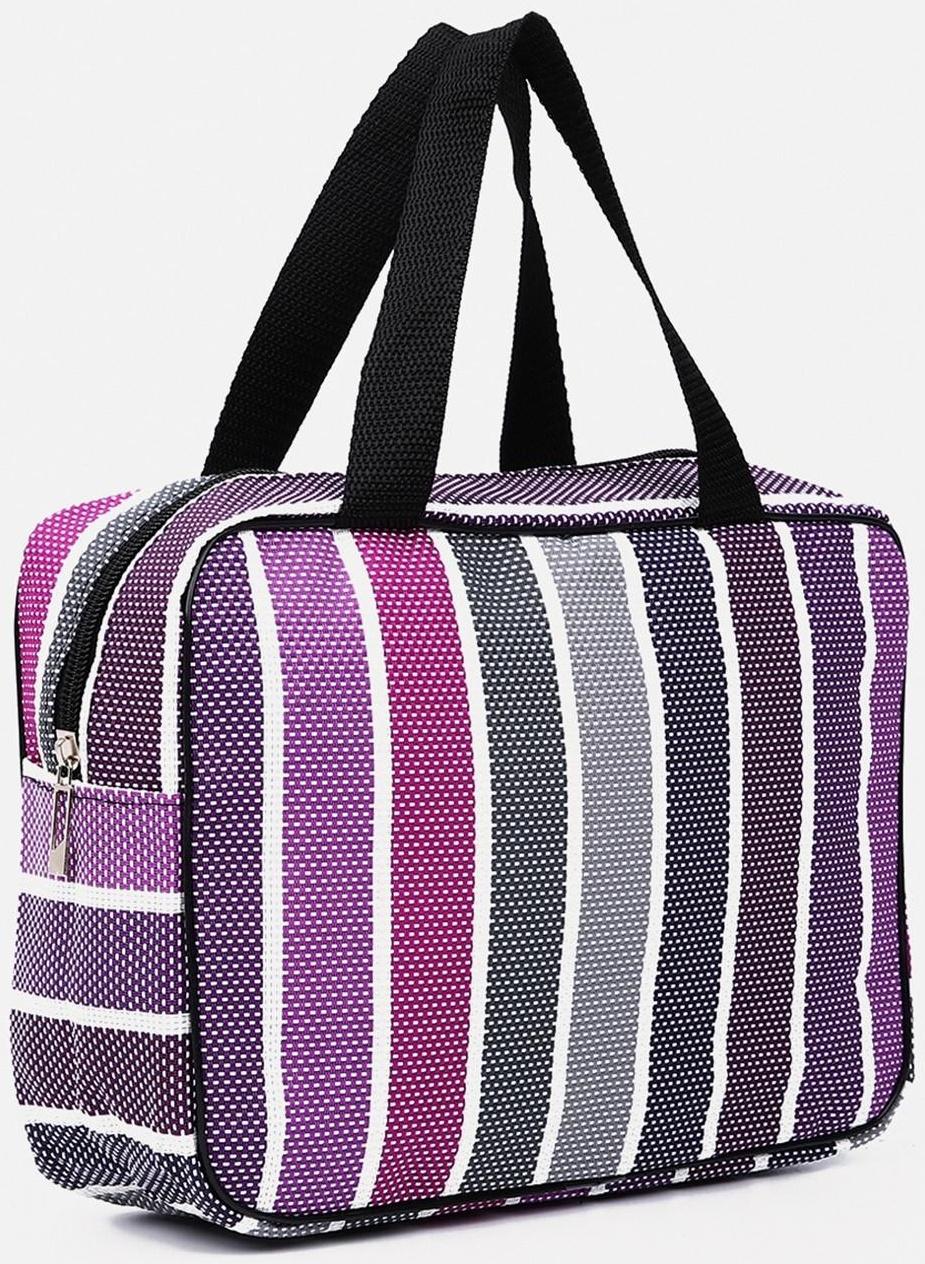 Косметичка на молнии, цвет сиреневый