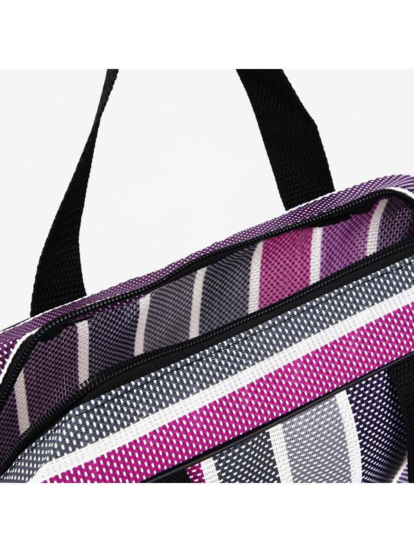 Косметичка на молнии, цвет сиреневый