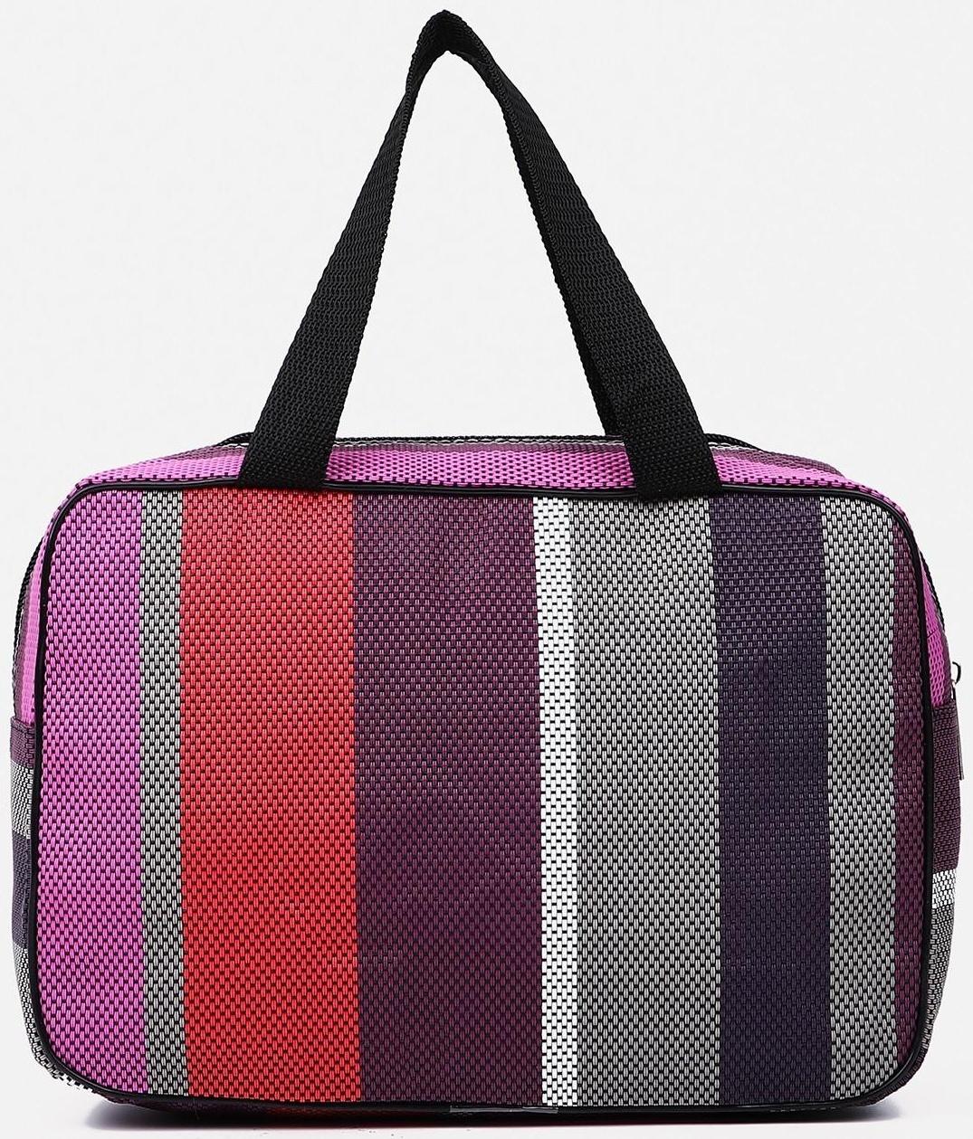 Косметичка на молнии, цвет фиолетовый