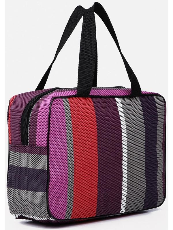 Косметичка на молнии, цвет фиолетовый