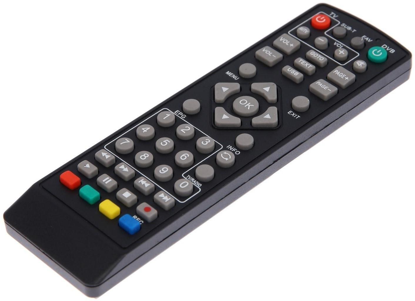 Пульт ДУ REXANT, для приставки DVB-T2 с функцией управления телевизором, универсальный