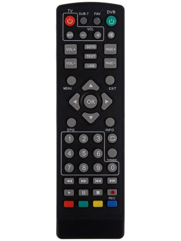 Пульт ДУ REXANT, для приставки DVB-T2 с функцией управления телевизором, универсальный