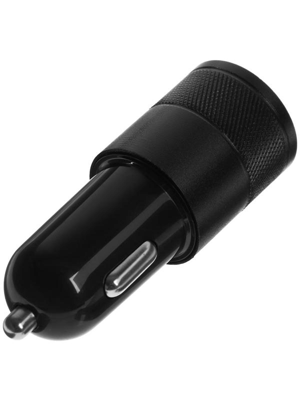 Зарядное устройство Cartage, 12-24 В, USB, Type-C 3.1 А, черный