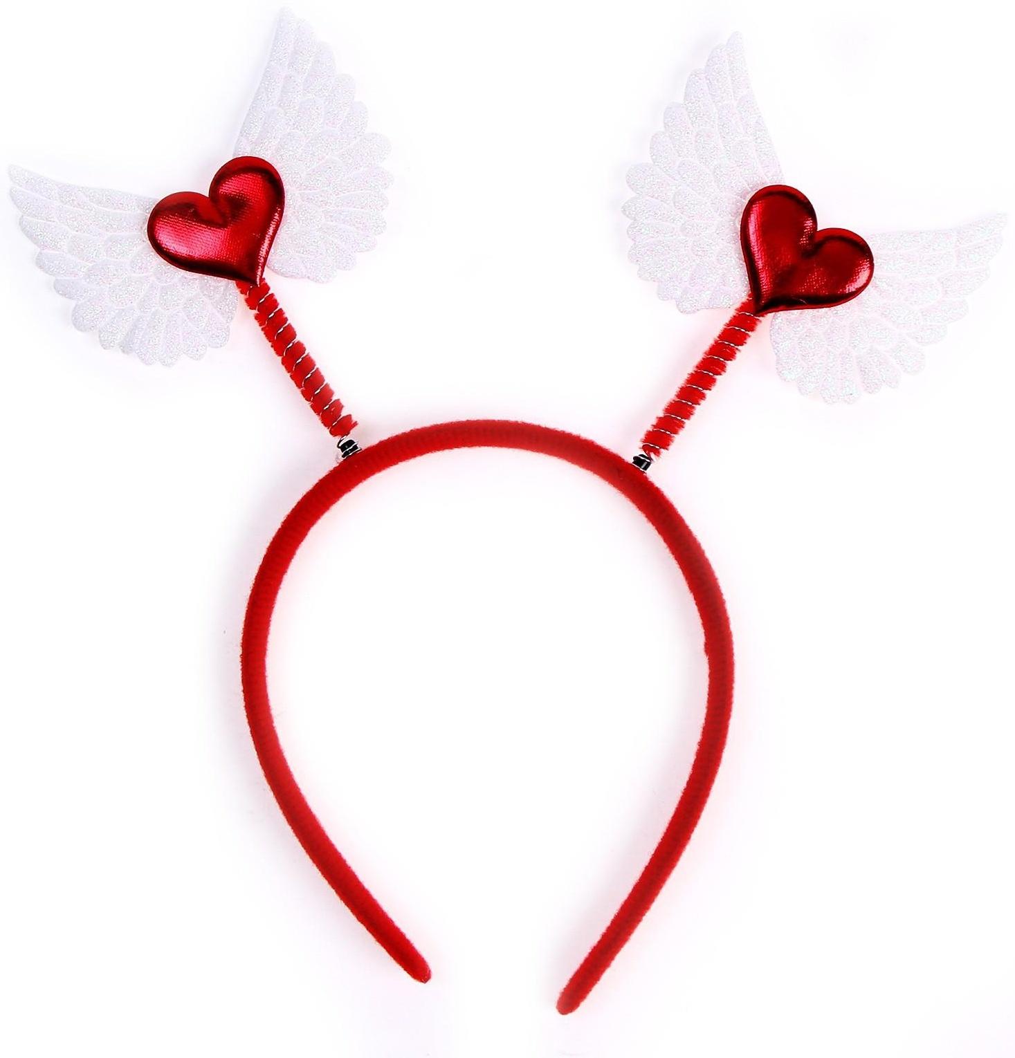 Карнавальный ободок «Ангельское сердце»