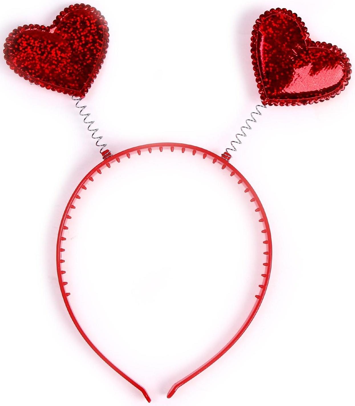 Карнавальный ободок «Сердечки»