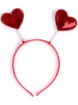 Карнавальный ободок «Сердечки»