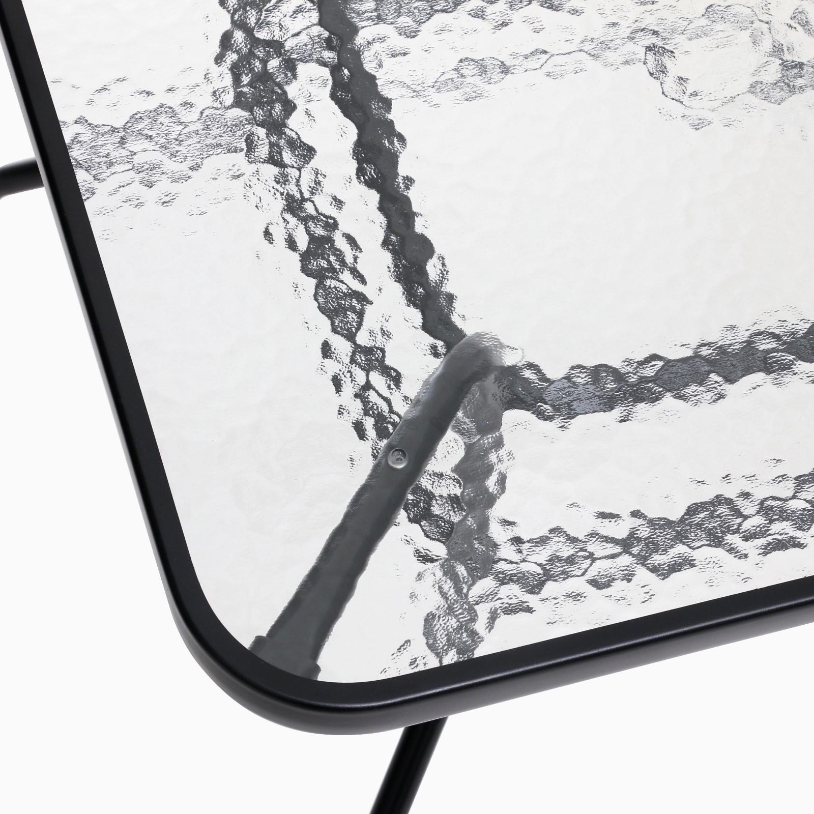 Стол садовый, черный, 80 х 80 х 73 см