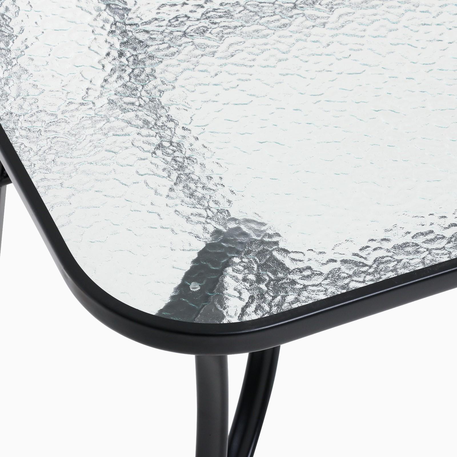 Стол садовый, черный 150 х 90 х 73 см