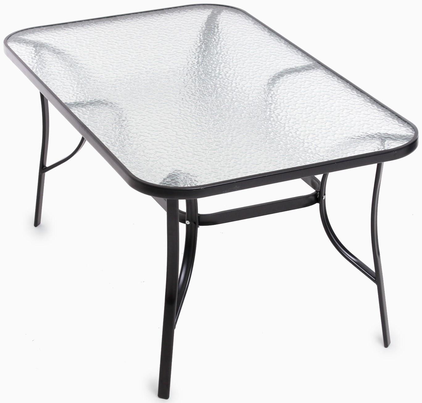 Стол садовый, черный 150 х 90 х 73 см