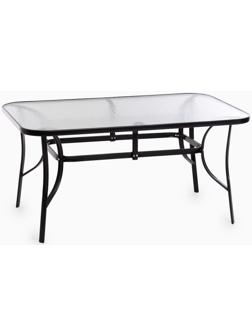 Стол садовый, черный 150 х 90 х 73 см