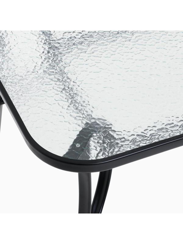 Стол садовый, черный 150 х 90 х 73 см