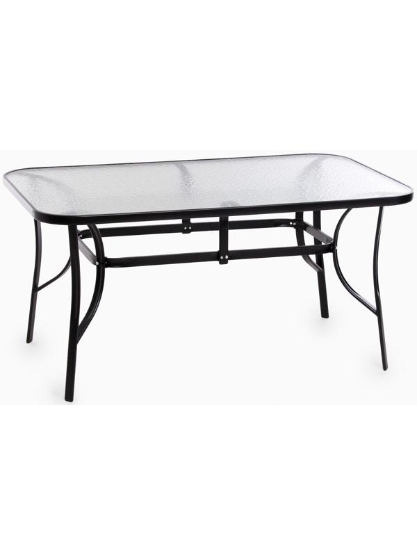 Стол садовый, черный 150 х 90 х 73 см