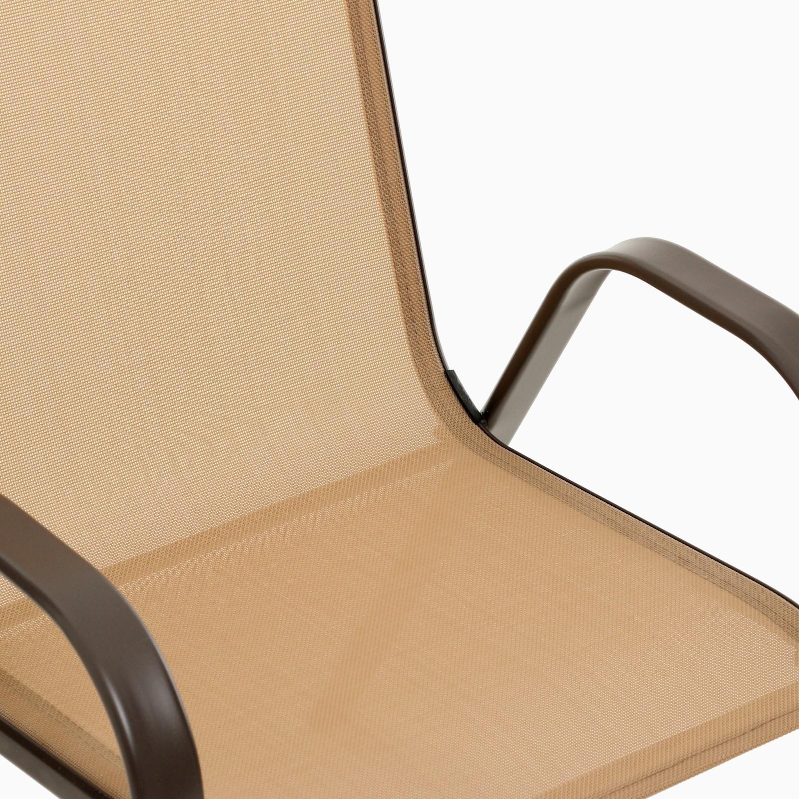 Стул садовый, бежевый, 72,5 х 55,5 х 92,5 см