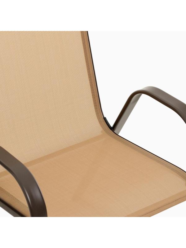 Стул садовый, бежевый, 72,5 х 55,5 х 92,5 см