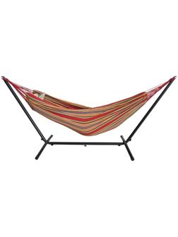 Подставка для гамака, черная, 300 х 120 х 107 см