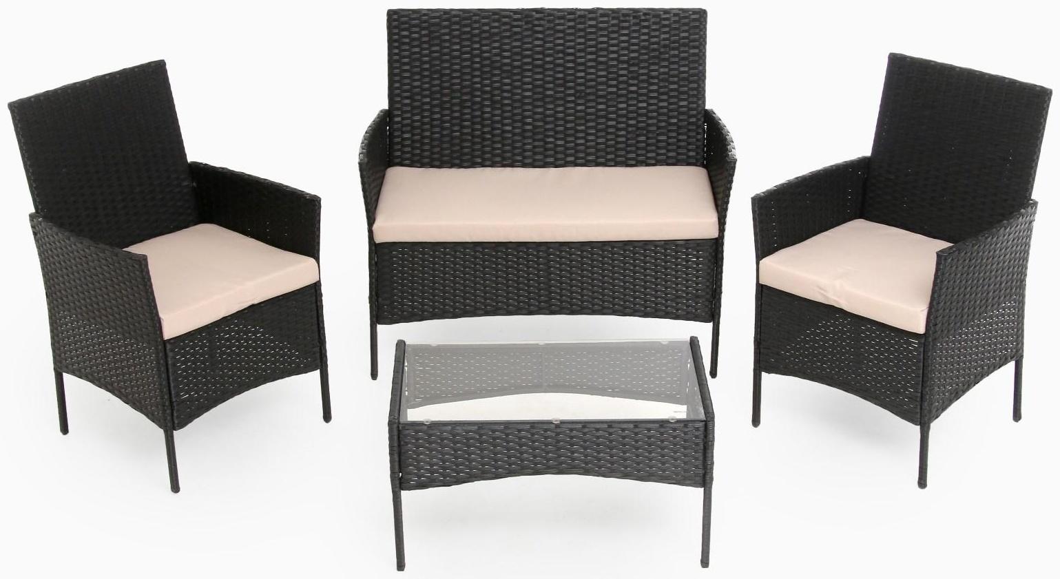 Набор садовой мебели: Стол, диван и 2 кресла