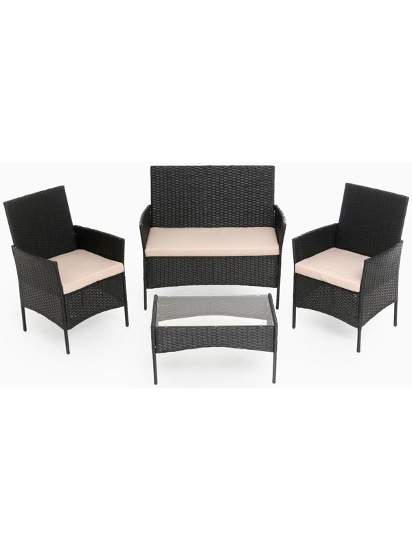 Набор садовой мебели: Стол, диван и 2 кресла