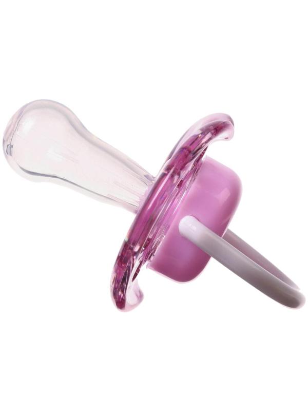 Соска - пустышка классическая, силикон, +6мес., с колпачком, цвет фиолетовый