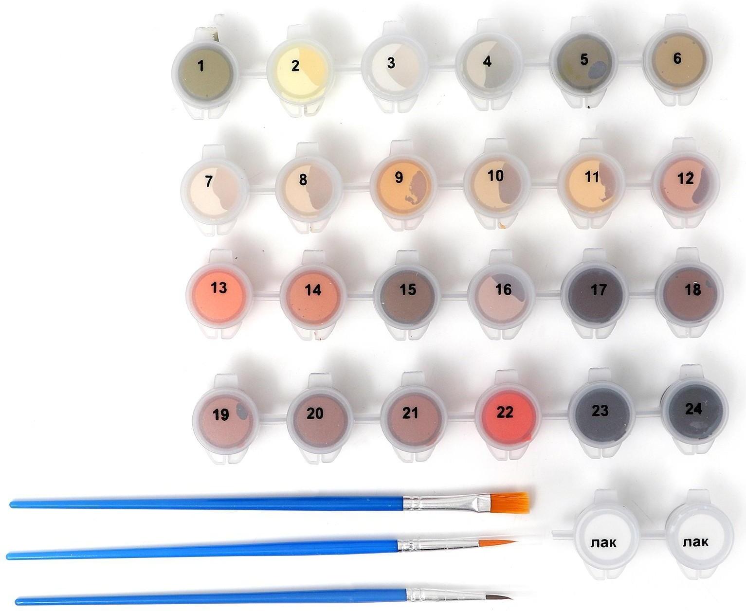 Картина по номерам на холсте с подрамником «Воин в огне», 40х50 см