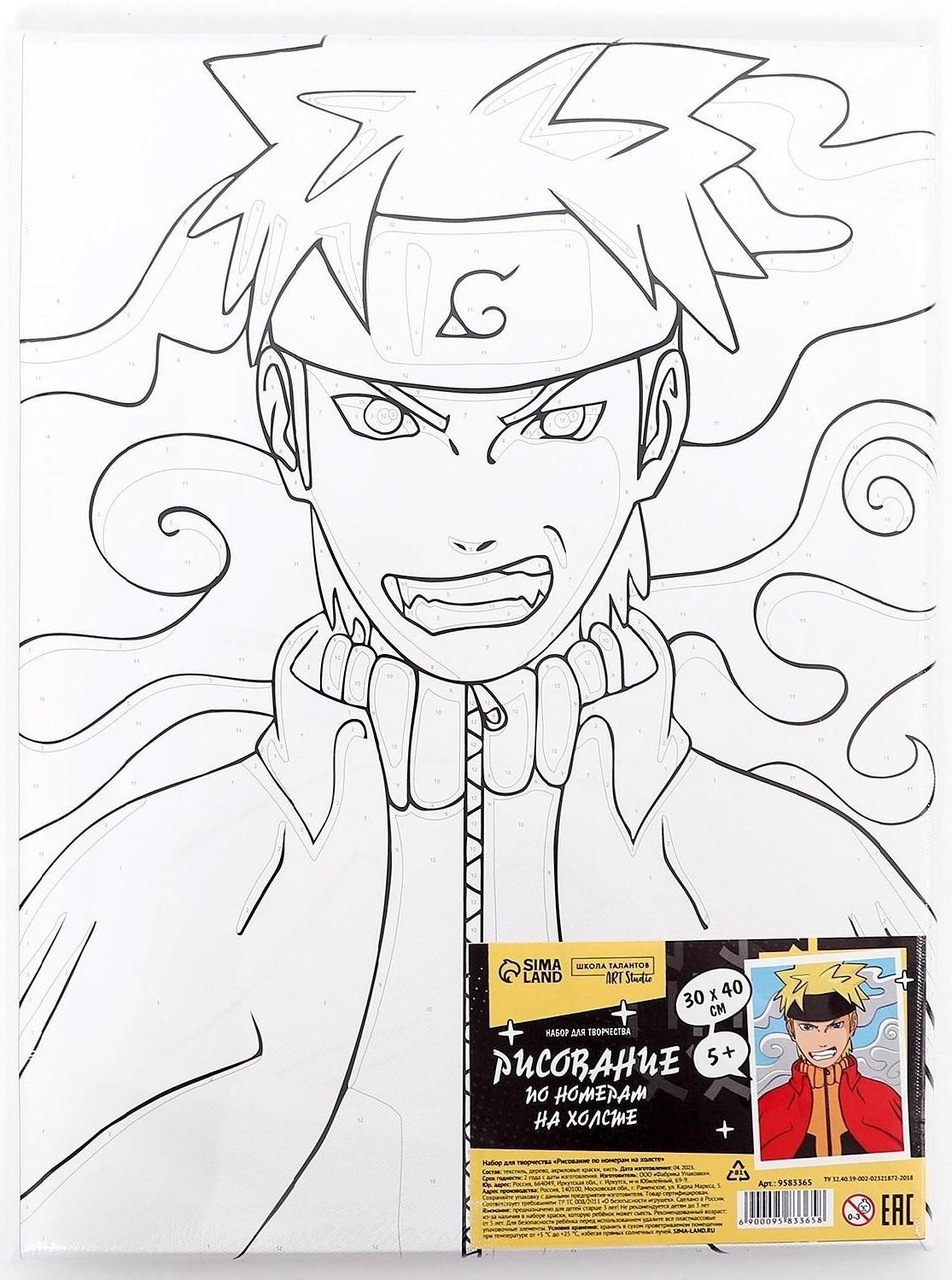 Картина по номерам на холсте с подрамником «Воин», 30х40 см, в пленке