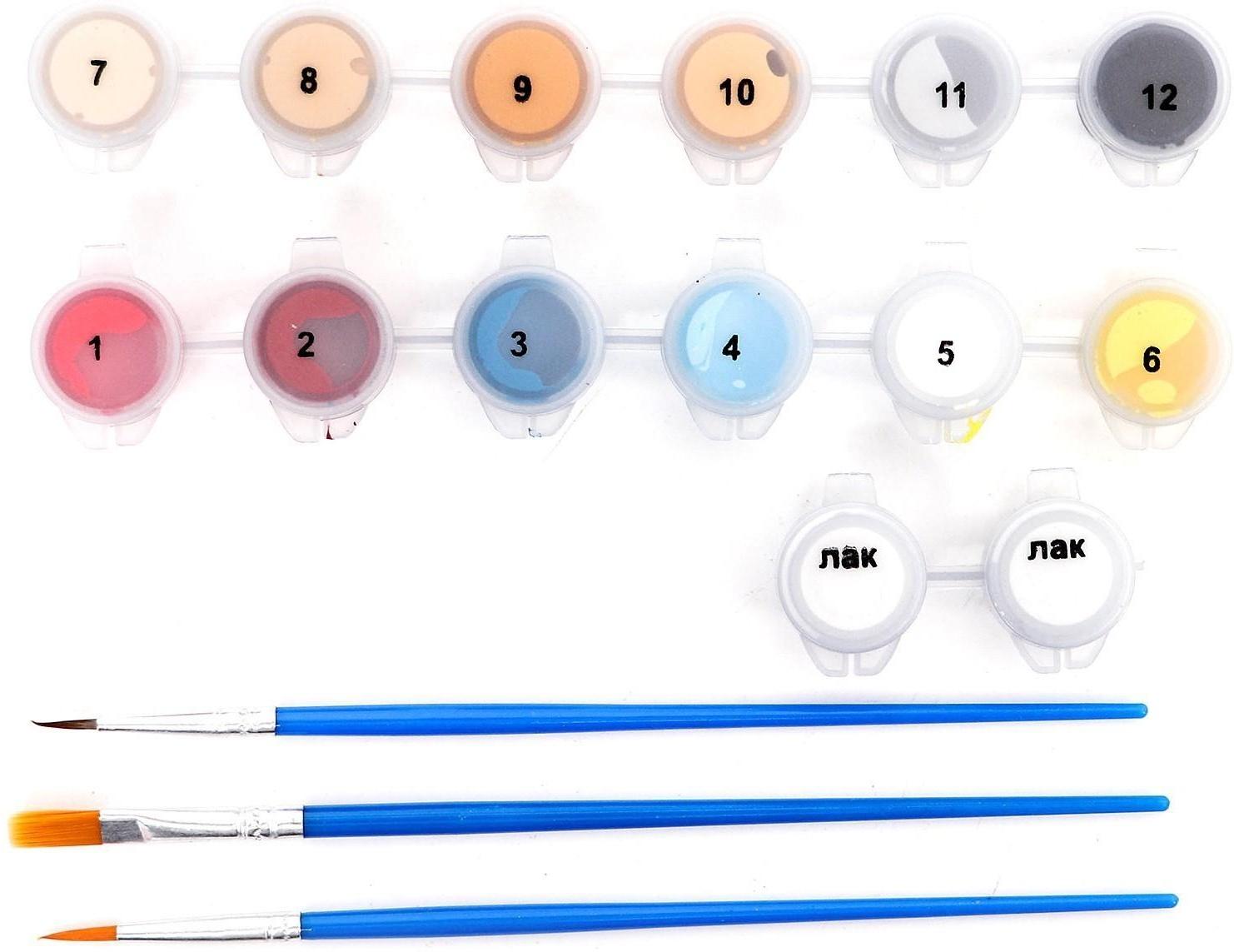 Картина по номерам на холсте с подрамником «Воин», 30х40 см, в пленке