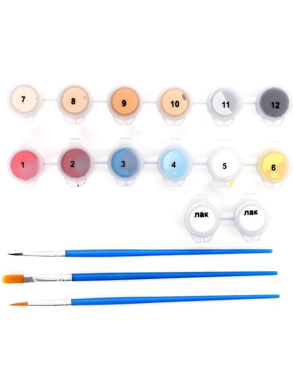 Картина по номерам на холсте с подрамником «Воин», 30х40 см, в пленке