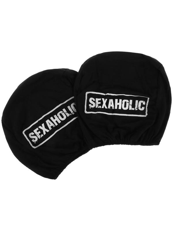 Чехлы на подголовник Сексоголик, черные, набор 2 шт
