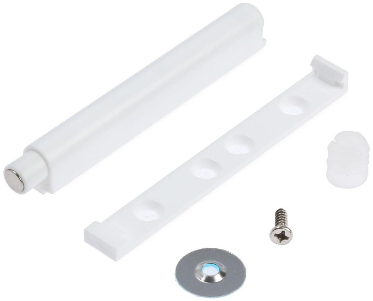 ТолкательTK02 Push-to-Open скрытого монтажа, белый, магнитный, 84 мм