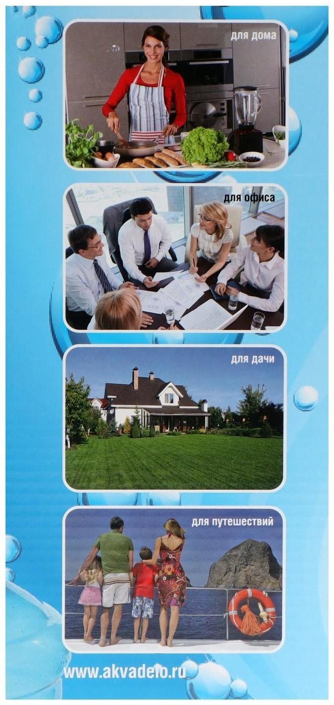 Помпа для воды LESOTO Comfort, механическая, под бутыль от 11 до 19 л, голубая