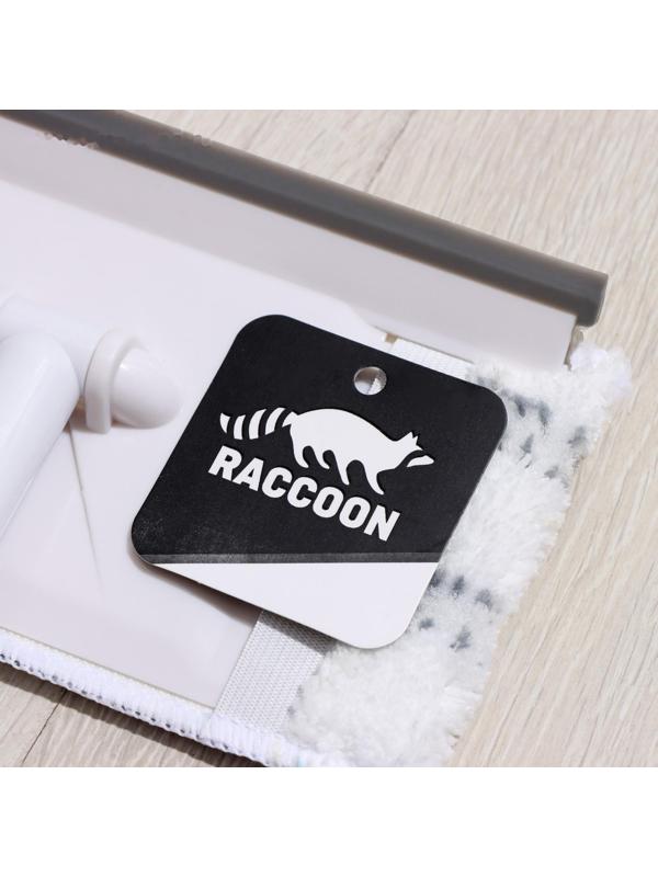 Окномойка с алюминиевым черенком Raccoon, телескопическая ручка, насадка микрофибра, 20,5×12×59(103) см