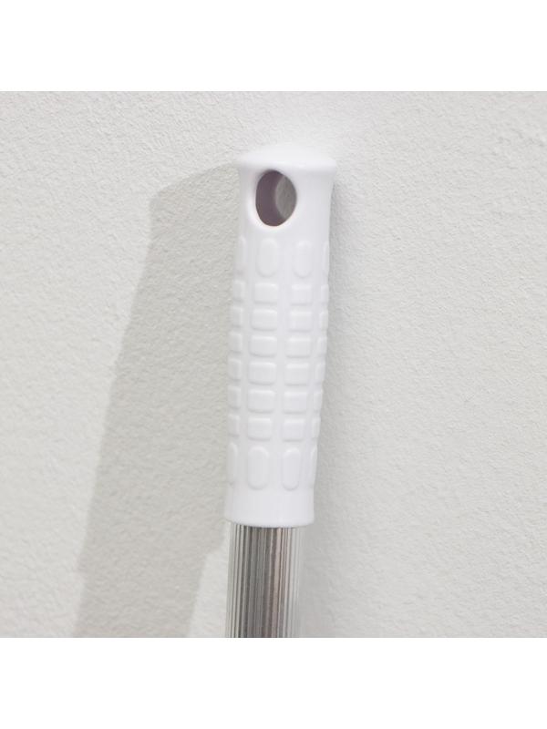 Окномойка с алюминиевым черенком Raccoon, телескопическая ручка, насадка микрофибра, 20,5×12×59(103) см