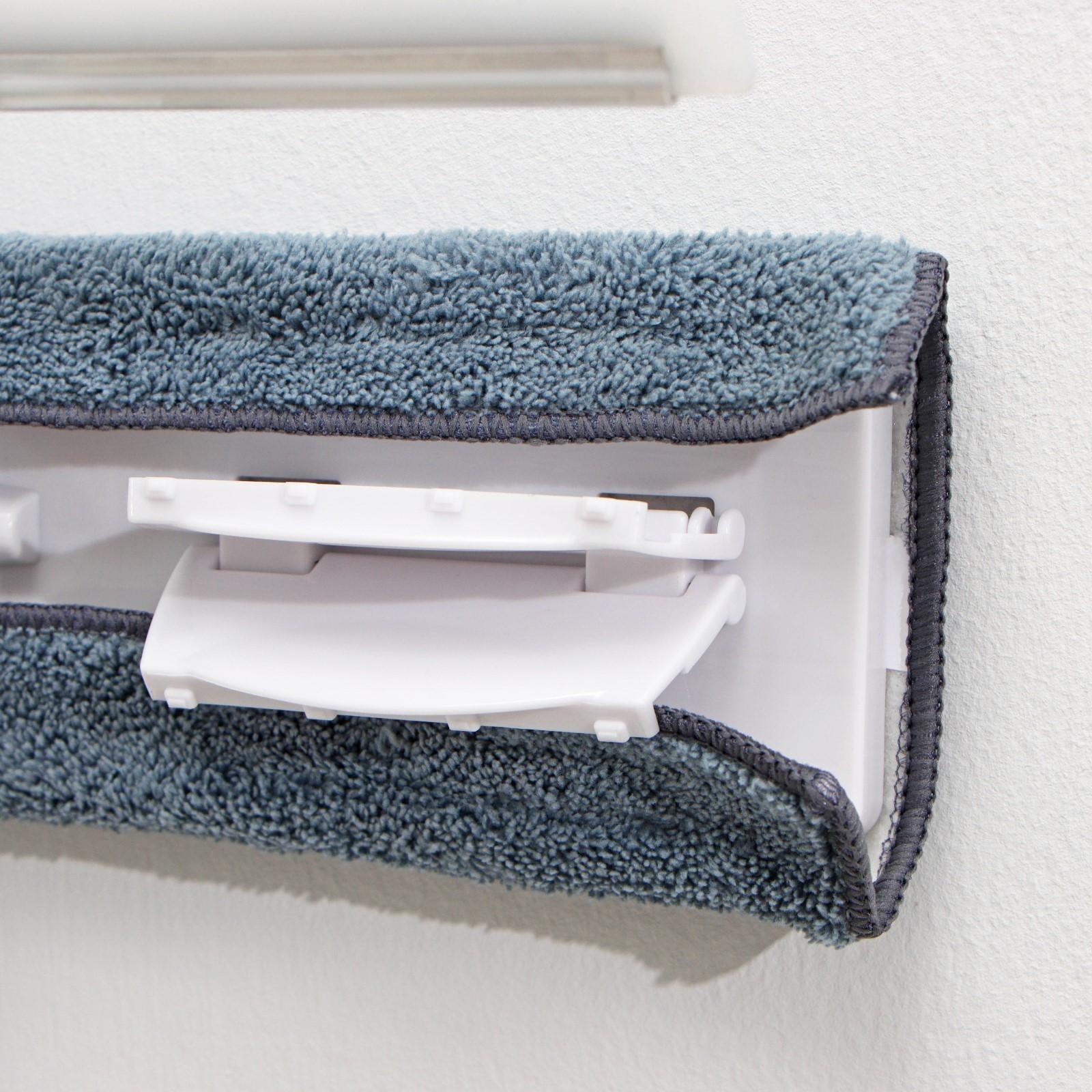 Окномойка бабочка Raccoon, стальная телескопическая ручка, микрофибра, поворот на 180°, 40×10×118(150) см