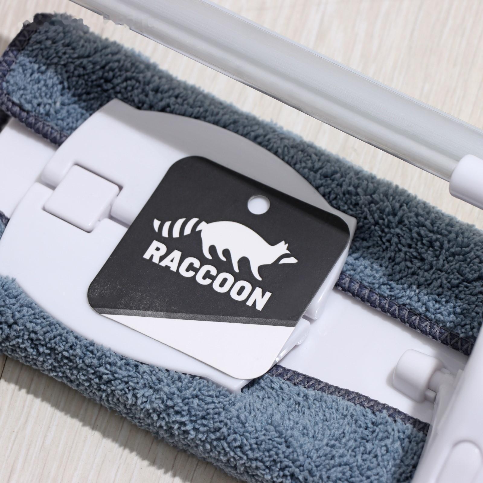 Окномойка бабочка Raccoon, стальная телескопическая ручка, микрофибра, поворот на 180°, 40×10×118(150) см