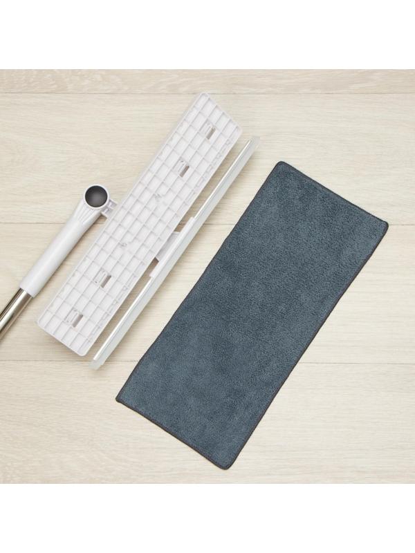 Окномойка бабочка Raccoon, стальная телескопическая ручка, микрофибра, поворот на 180°, 40×10×118(150) см