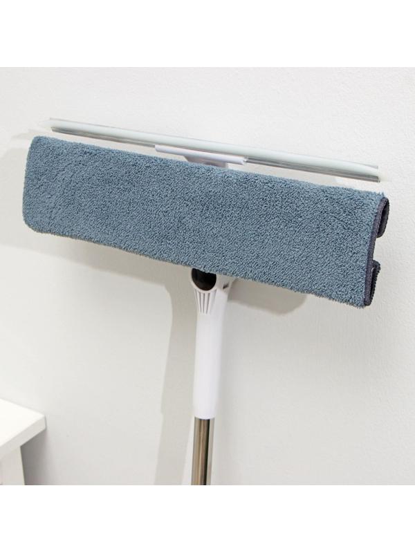 Окномойка бабочка Raccoon, стальная телескопическая ручка, микрофибра, поворот на 180°, 40×10×118(150) см