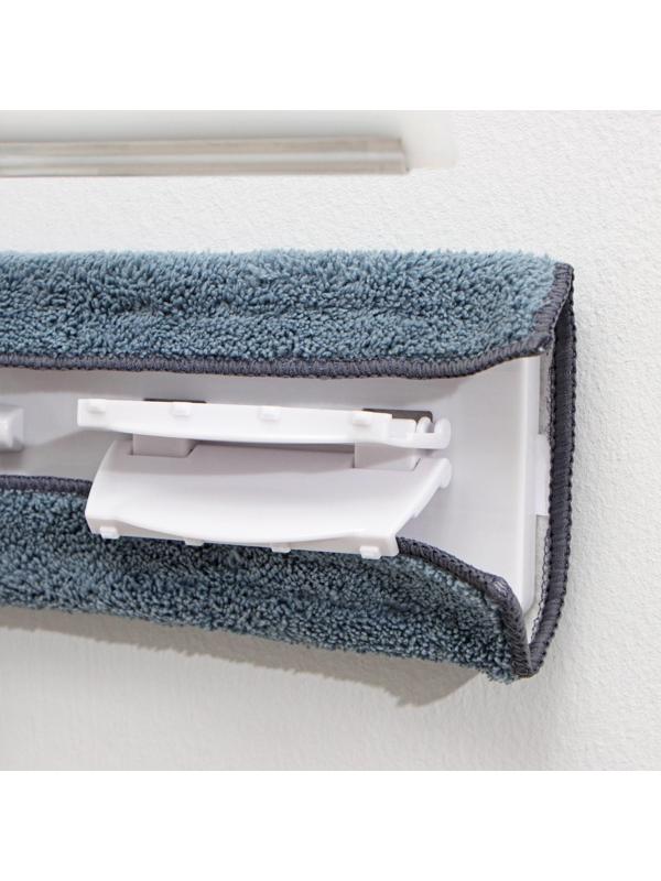 Окномойка бабочка Raccoon, стальная телескопическая ручка, микрофибра, поворот на 180°, 40×10×118(150) см