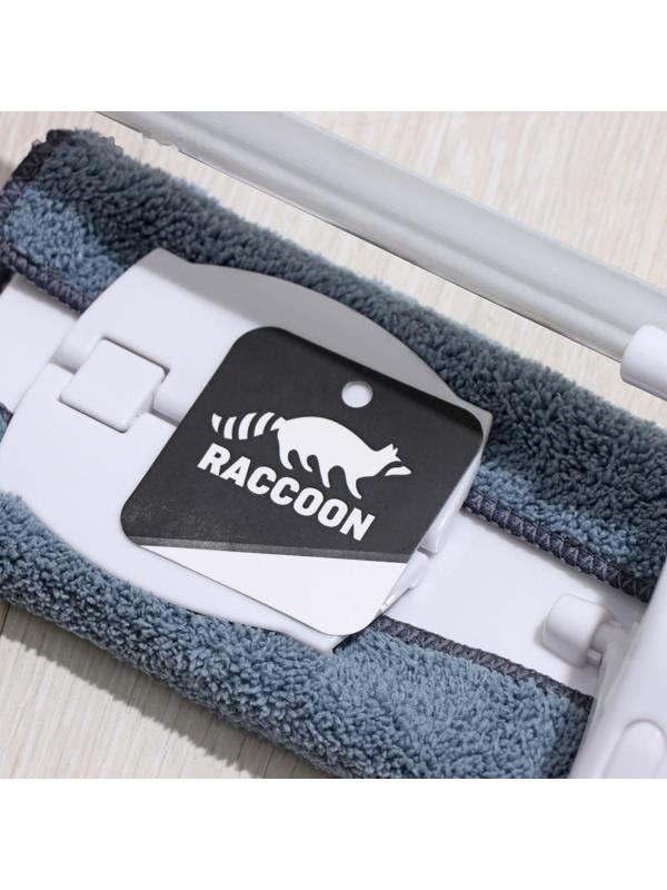 Окномойка бабочка Raccoon, стальная телескопическая ручка, микрофибра, поворот на 180°, 40×10×118(150) см