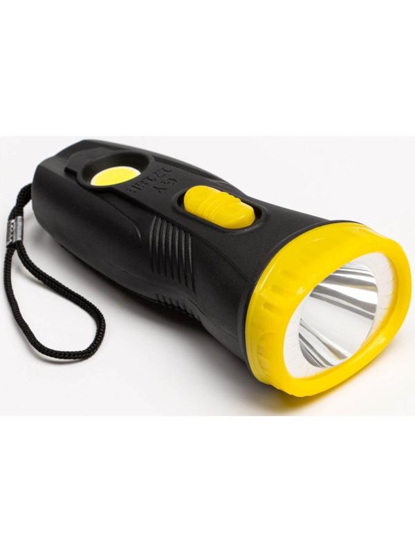 Фонарь ручной, 1 Вт LED, сбоку COB, 2 режима, 2 AA