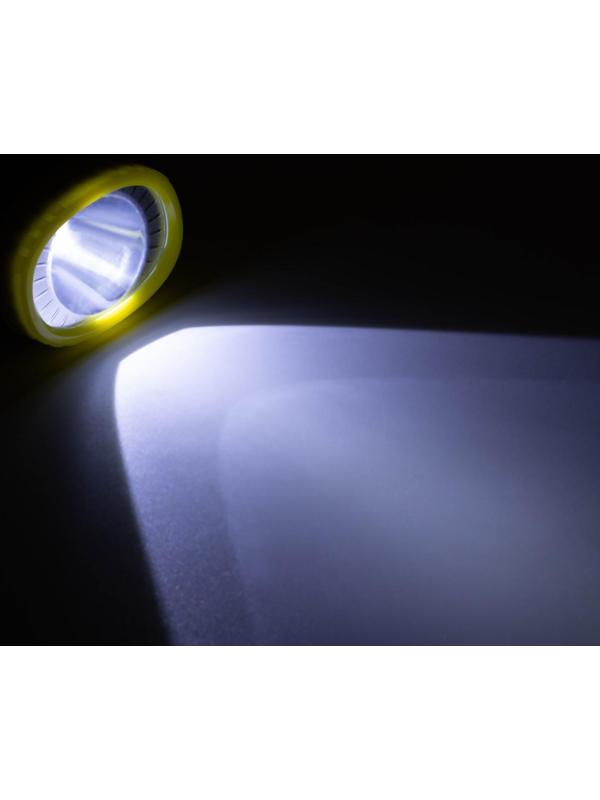 Фонарь ручной, 1 Вт LED, сбоку COB, 2 режима, 2 AA