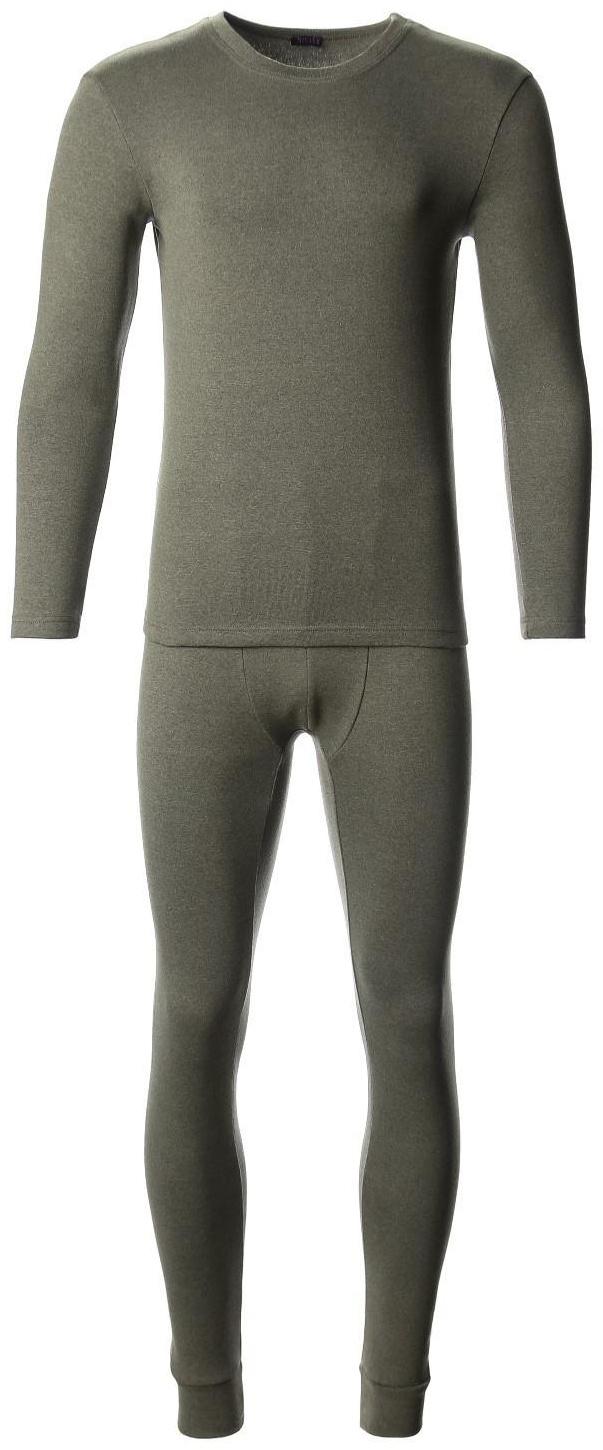 Комплект мужской термо (джемпер, брюки) MINAKU цвет хаки, р-р 54